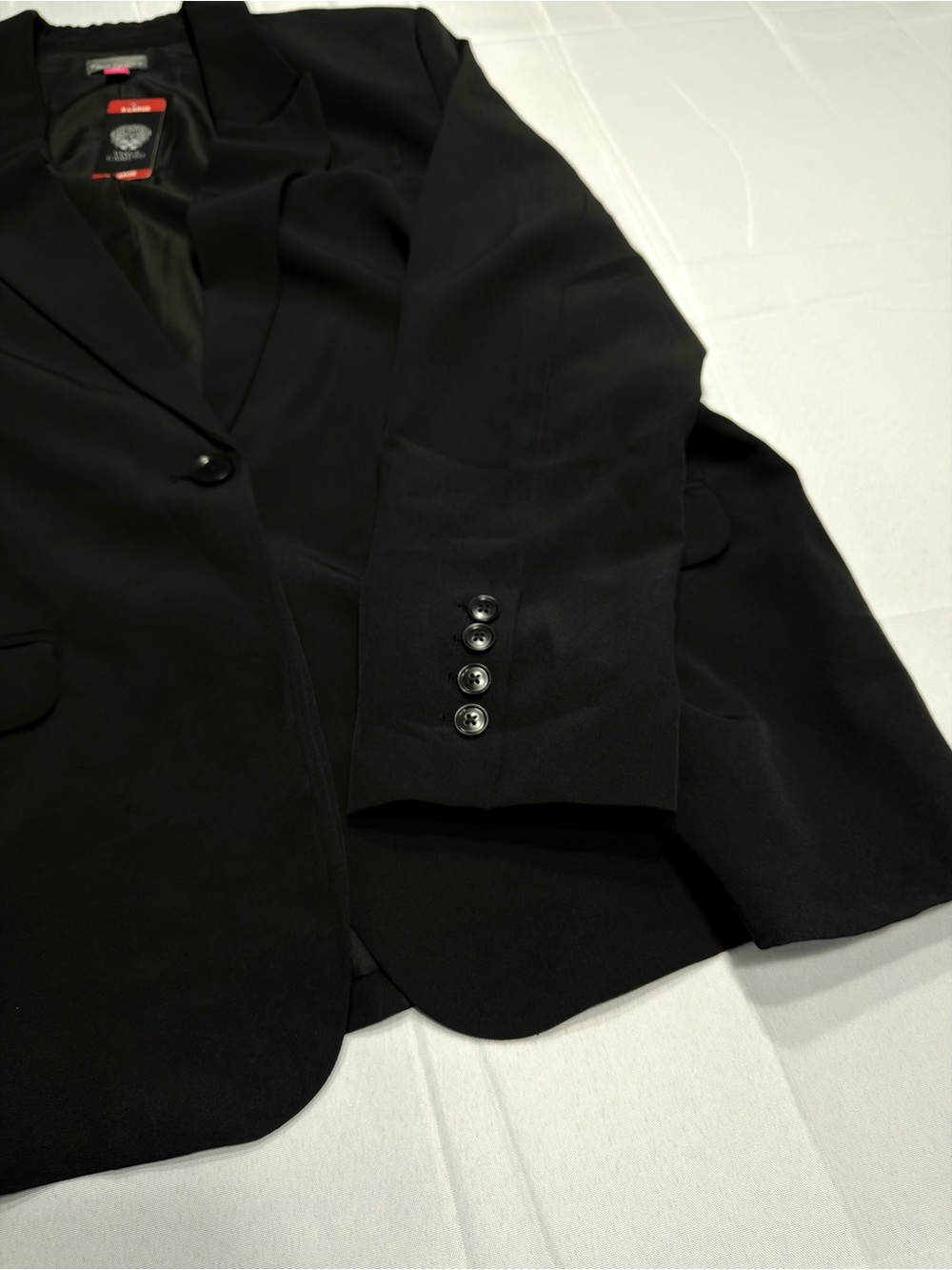 NWT Vince Camuto Black One Button Blazer Women’s XL Stretch Career Jacket - Picture 4 of 9